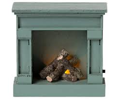 Maileg Mouse Fireplace - Blue
