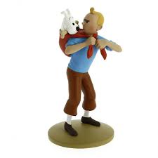 Tintin - Carrying Snowy Resin Figure