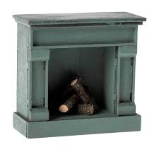 Maileg Mouse Fireplace - Blue