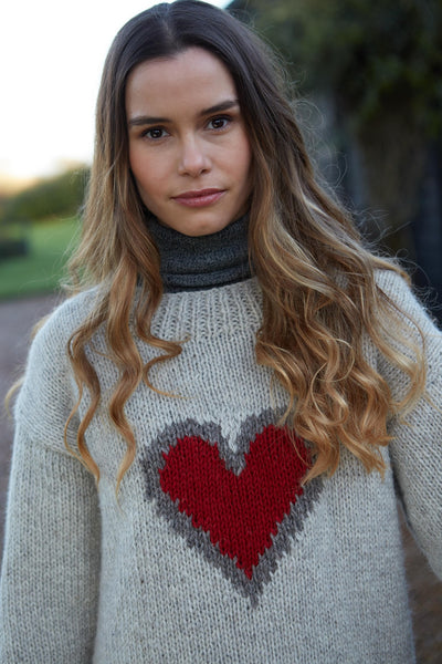 SALE was £99 now £50 Pachamama Heart Sweater