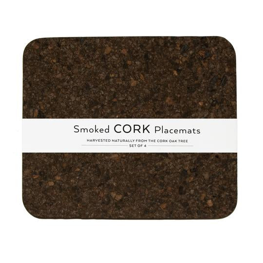 Smoked Cork Rectangle Placemat Set of 4