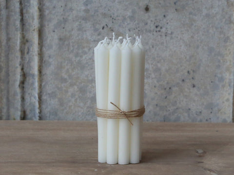 Mother of Pearl Short Taper Candle Bundle of 10