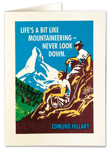 Letterpress Card - Mountaineering
