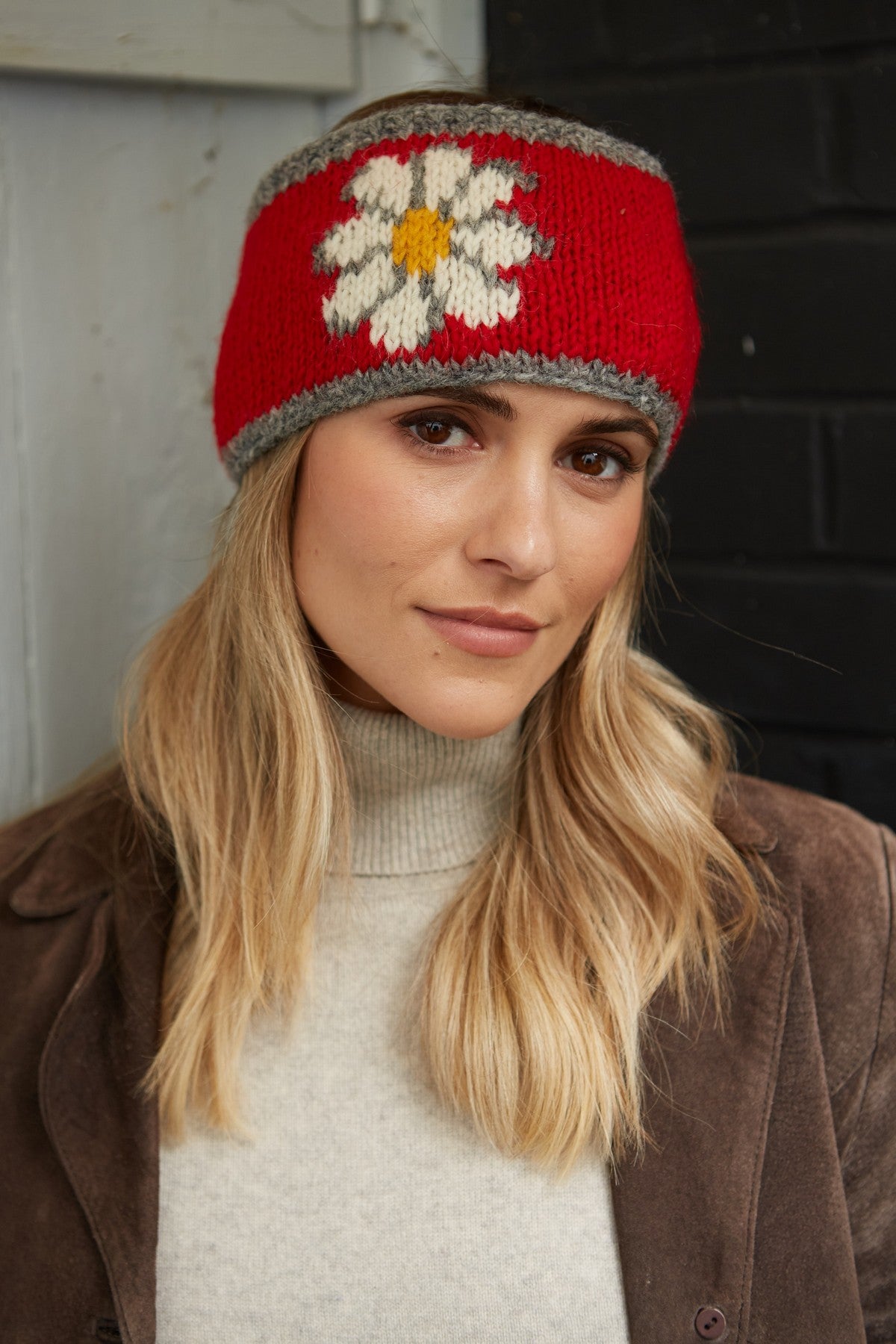 Pachamama Red Daisy Headband