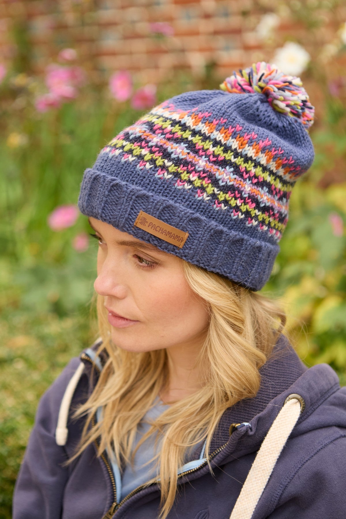Pachamama Iona Roll Back Bobble Hat