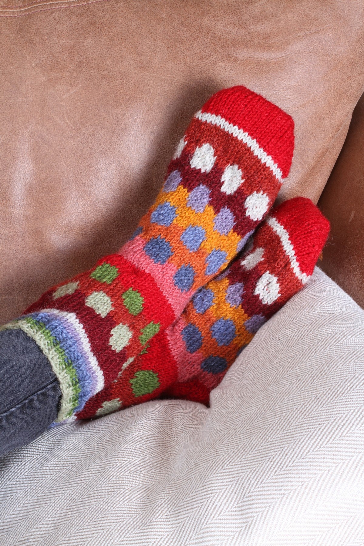 Pachamama Patagonia Sofa Socks - Bright