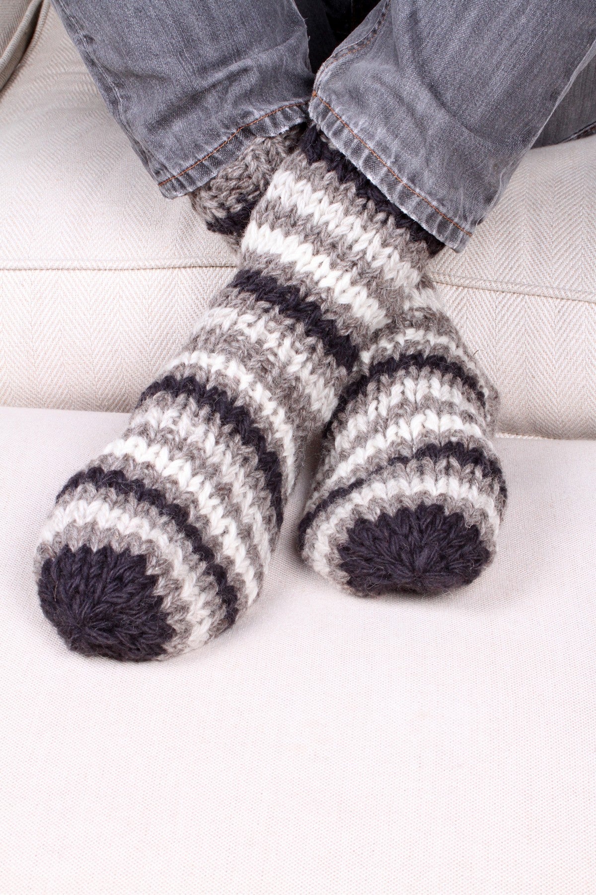 Pachamama Mens Clifden Sofa Socks - Charcoal