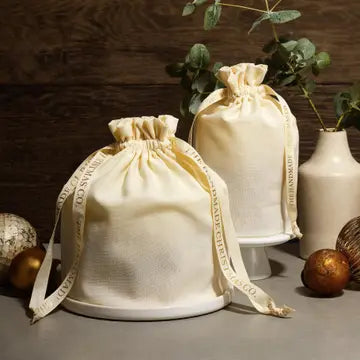 Luxury Handmade Winter Botanical Christmas Pillar Soy Candle - 2 Sizes