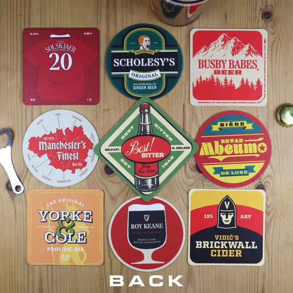 Manchester United Themed Beer Mats