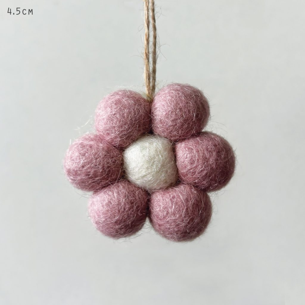 Felt Hanging Daisy - Pink