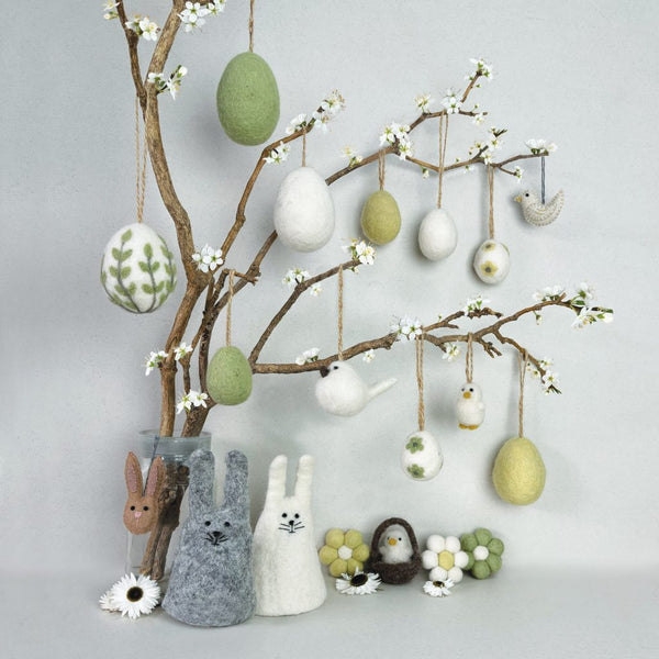 Felt Hanging Daisy - Pink