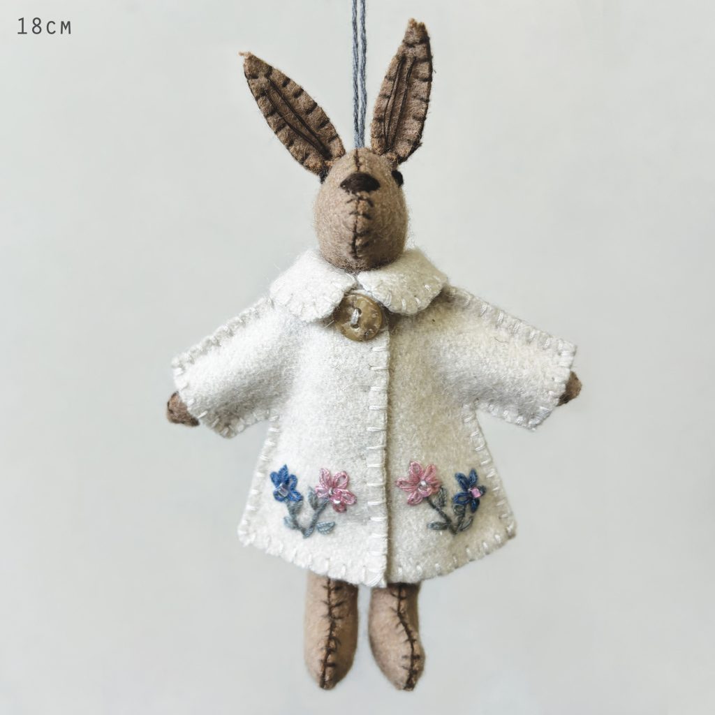 Felt Rabbit w/Cream Jacket