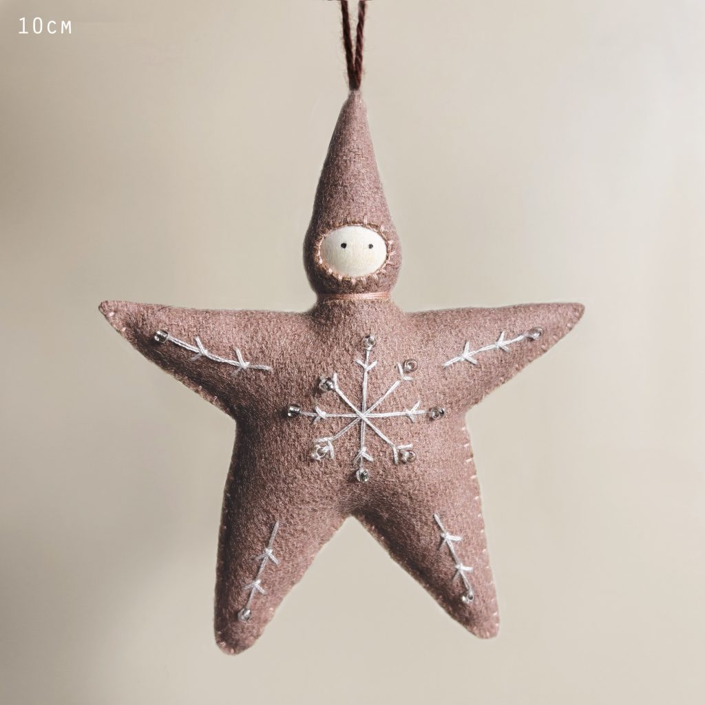 Large Felt Star Baby - Pink