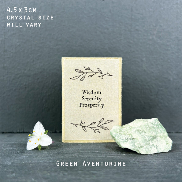 Crystal Matchbox - Green Aventurine