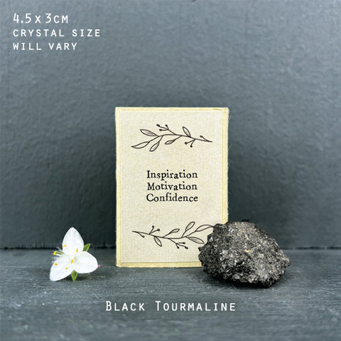 Crystal Matchbox - Black Tourmaline