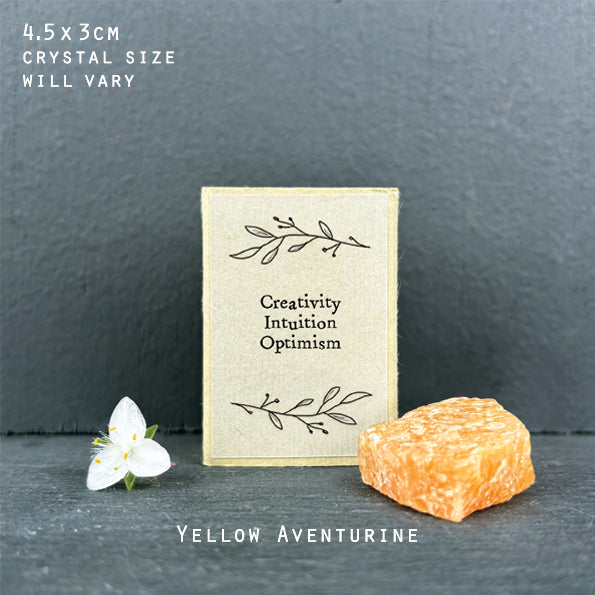 Crystal Matchbox - Yellow Aventurine