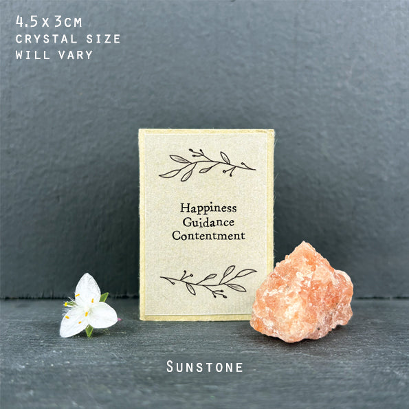 Crystal Matchbox - Sunstone