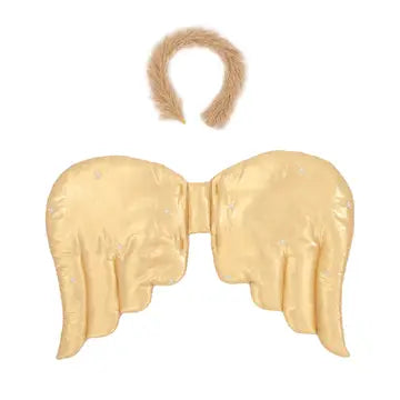 Gold Quilted Angel Wings Age 3-6 years