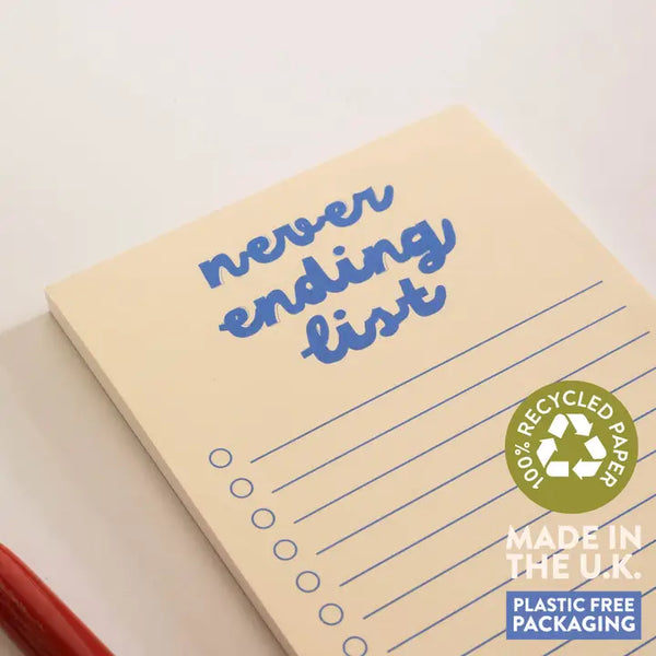 To Do List Pad | Never Ending