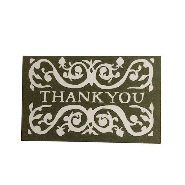 Cambridge Imprint Pack of Arabesque Thank You Cards - various colours available