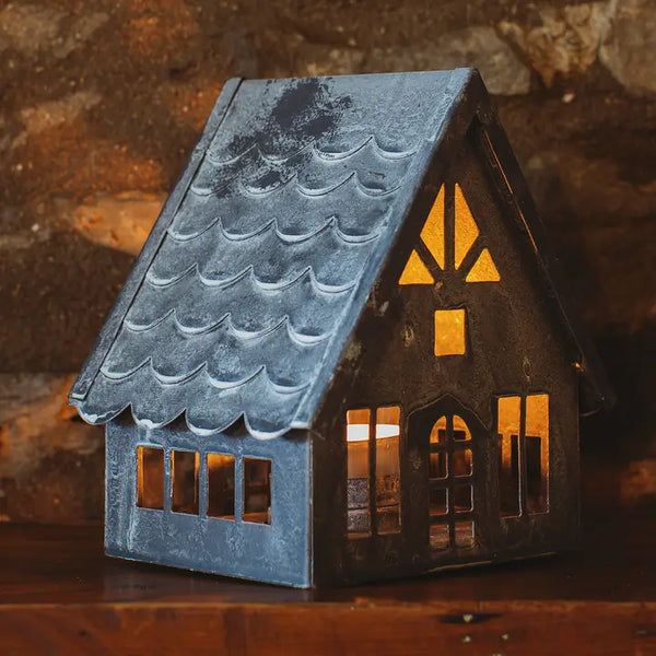 Tiled House Tea Light Holder
