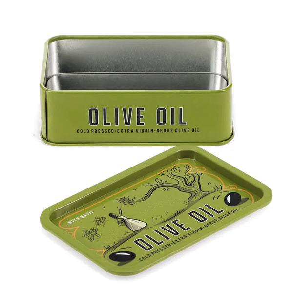 Mini Storage Tin w/Lid - Olive Oil