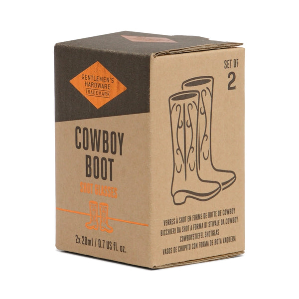 Cowboy Boot Shot Glasses - Set of 2