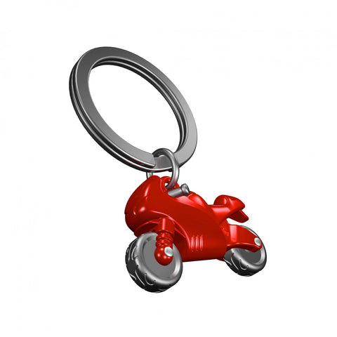Metalmorphose Keyring - Red Motor Cycle