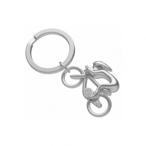 Metalmorphose Keyring - Silver Cyclist