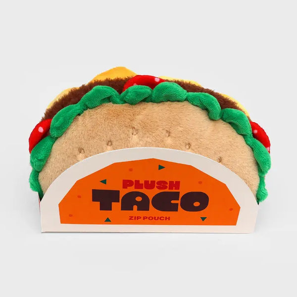 Plush Zip Pouch - Taco