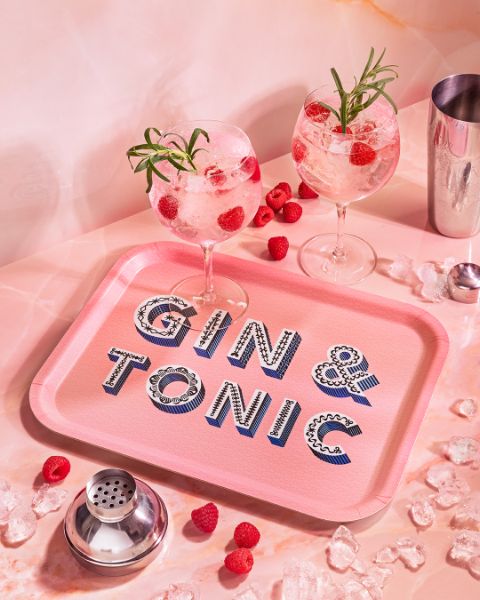 Asta Barrington Gin & Tonic Tray - Pink