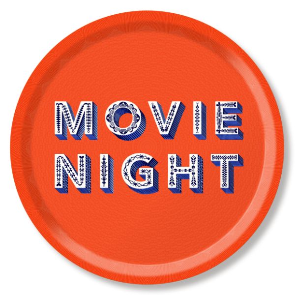 Asta Barrington Movie Night Tray - Orange