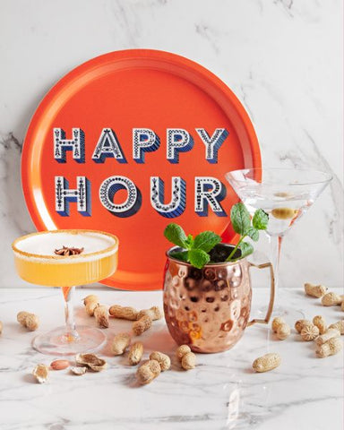 Asta Barrington Happy Hour Tray - Orange