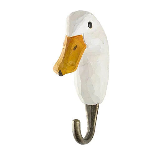 Handcarved Wooden Hook - Duck