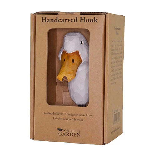 Handcarved Wooden Hook - Duck