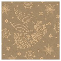 Gold Angel Christmas Garland Napkins