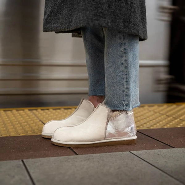 Shepherd of Sweden Annie Slipper - Honey & Silver