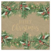 Merry Christmas Garland Napkins