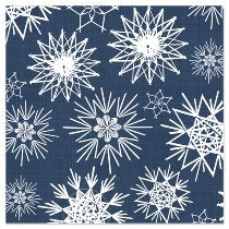 Blue Snowflakes Christmas Napkins