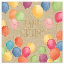 Artebene Happy Birthday Balloons Organics Napkins
