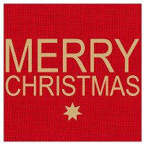 Red Merry Christmas Napkins