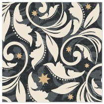 Black with Gold Stars Napkins