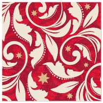 Red with Gold Stars Napkins