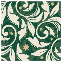 Green with Gold Stars Napkins