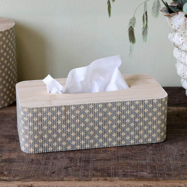Amilly Opal Bamboo Tissue Box