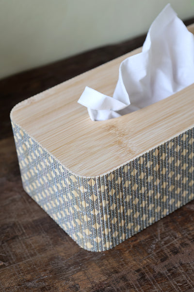 Amilly Opal Bamboo Tissue Box