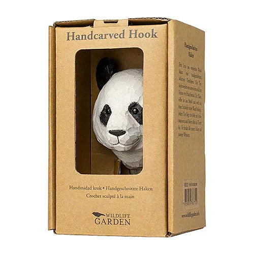 Handcarved Wooden Hook - Panda