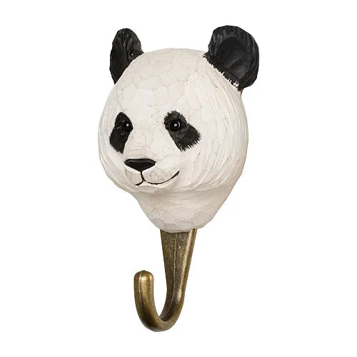 Handcarved Wooden Hook - Panda
