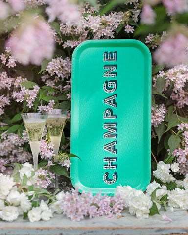 Asta Barrington Champagne Tray - Seafoam