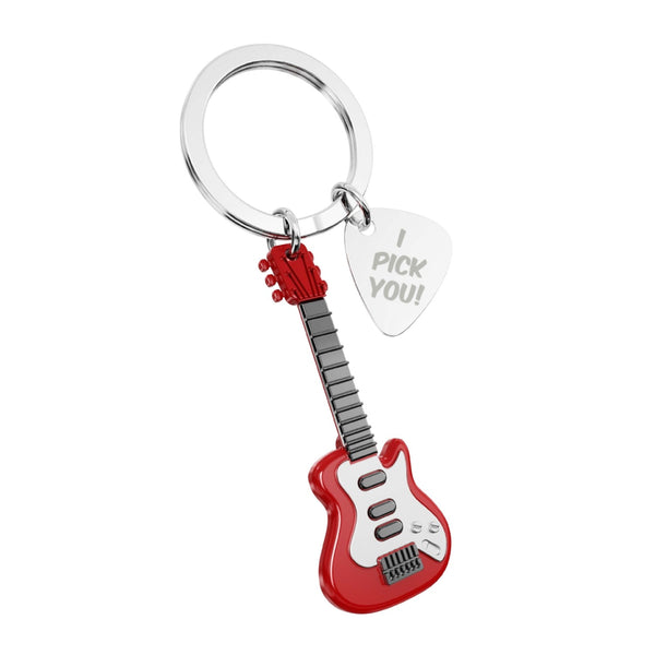 Metalmorphose Keyring - Red Electric Guitar